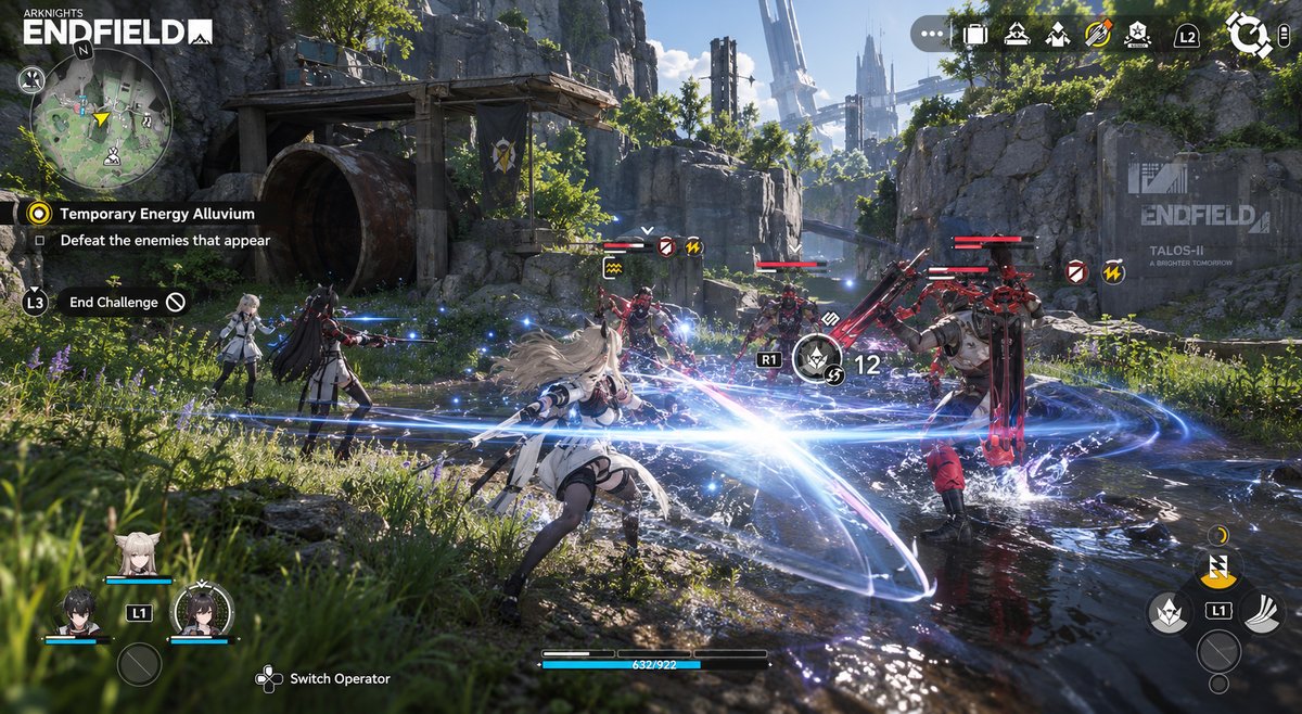 Arknights: Endfield gameplay — a team of Operators in dynamic tactical combat